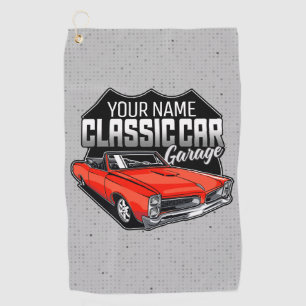 Personalised 1966 Convertible Classic Car Garage Golf Towel