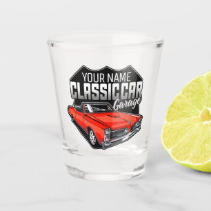 Personalised 1966 Convertible Classic Car Garage Shot Glass
