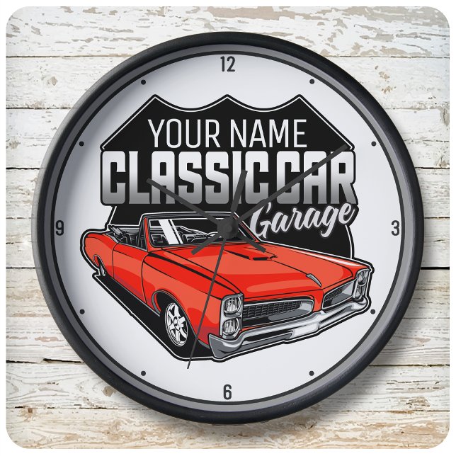 Personalised 1966 Goat Classic Muscle Car Garage Clock (Creator Uploaded)