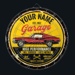 Personalised 1967 Fastback Red Classic Car Garage Dartboard<br><div class="desc">Personalised 1967 Fastback Red Classic Muscle Car Garage Design - Featuring a Fast Classy Red Musclecar Automobile - Customise with your Name and Custom Text!</div>