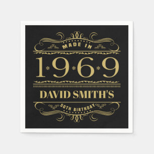 Personalised 1969 50th Birthday Napkin