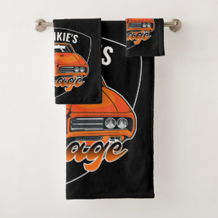 Personalised 1969 Ram Air 400 Muscle Car Garage Bath Towel Set