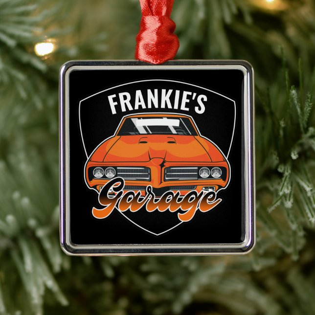 Personalised 1969 Ram Air 400 Muscle Car Garage  Metal Tree Decoration (Tree)