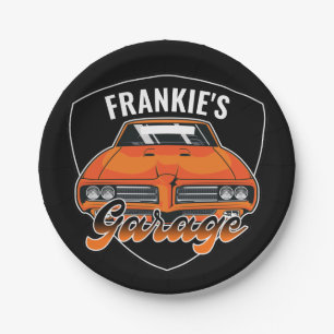 Personalised 1969 Ram Air 400 Muscle Car Garage Paper Plate