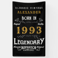 Personalised 1993 30th Birthday Add Name Legendary