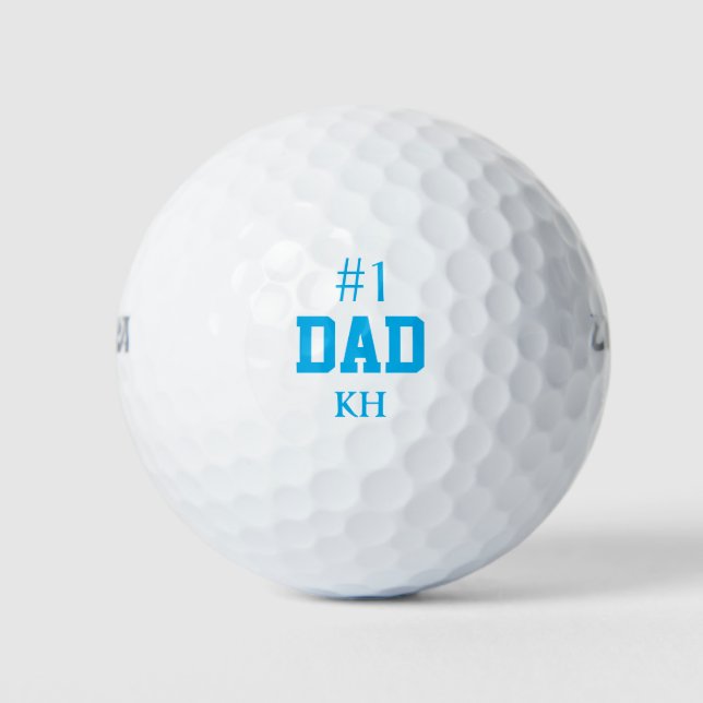 Personalised # 1 Dad Golf Balls (Front)