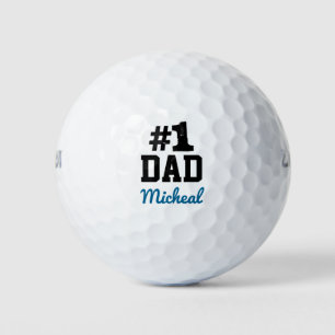 Personalised # 1 Dad Golf Balls