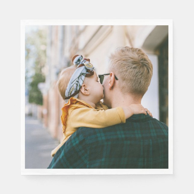 Personalised 1 Photo Paper Napkin (Front)