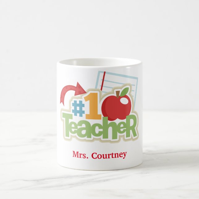 Personalised #1 Teacher Mug (Center)