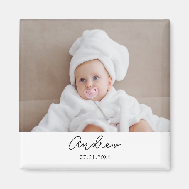 Personalised 1st 2nd 3rd 10th Birthday Party Favou Magnet (Front)