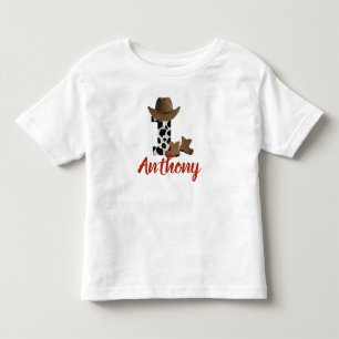 Personalised 1st Birthday Cowboy Toddler T-Shirt