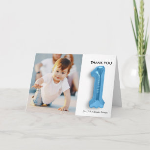 Personalised 1st Birthday Thank You Card