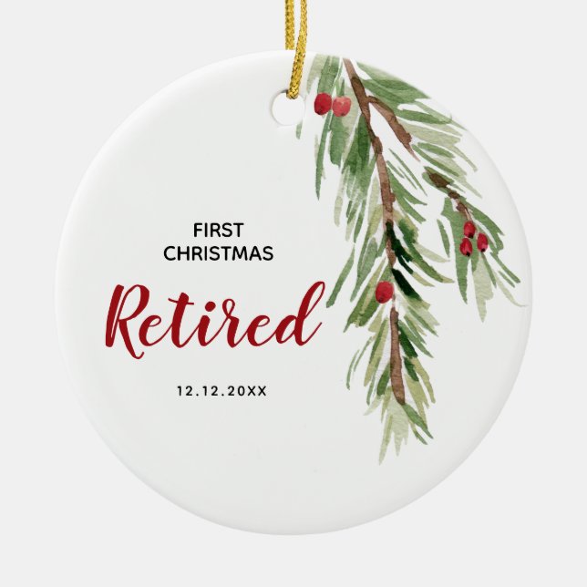 Personalised 1st Christmas Retired Ornament (Front)