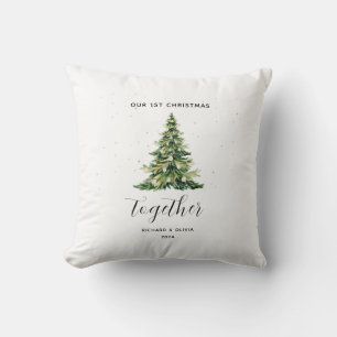 Personalised 1st Christmas Together Couple Gift  Cushion