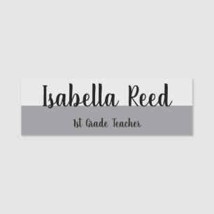 Personalised 1st Grade Teacher Name Tag