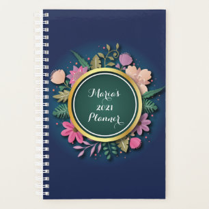 Personalised 2021 Floral Planner