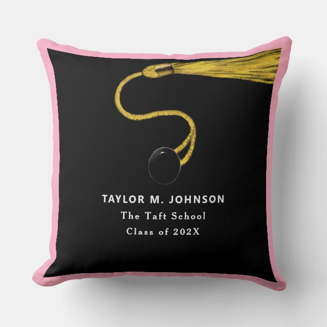 Personalised 2021 Graduation Keepsake Throw Pillow (Front)