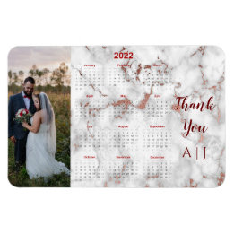 Personalised 2022 Photo Fridge Calendar Magnet