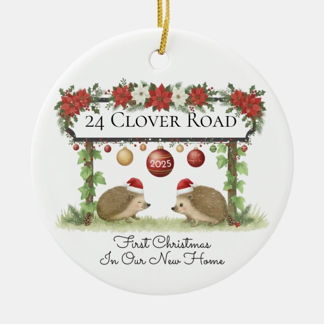 Personalised 2025 Christmas Ornament (Front)