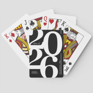 Personalised 2025 Class Graduate Playing Cards
