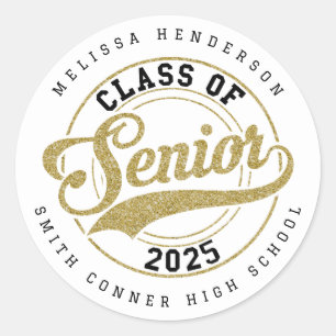 Personalised 2025 Graduation Round Stickers