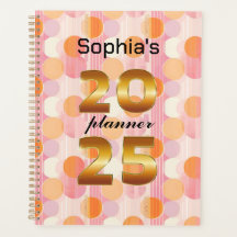 Personalised 2025 Planner with Soft Pastel Colours