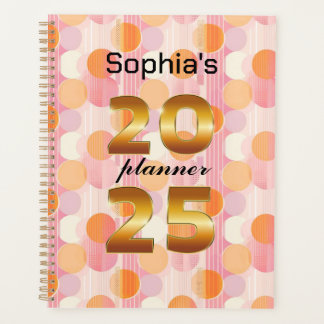 Personalised 2025 Planner with Soft Pastel Colours