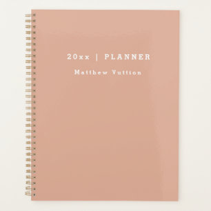 Personalised 2026 Light Pink Weekly Monthly  Planner