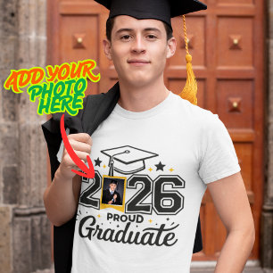 Personalised 2026 Proud Graduate Photo Shirt