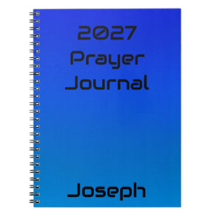 Personalised 2027 Prayer Journal Notebook