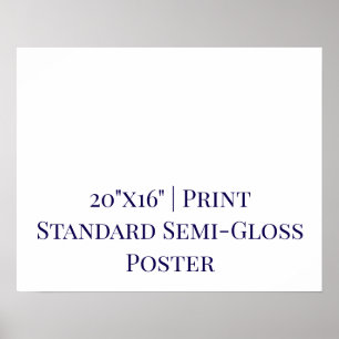 Personalised 20"x16" Standard Semi-Gloss Poster
