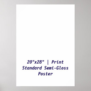 Personalised 20"x28" Standard Semi-Gloss Poster