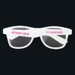 Personalised 20th 30th 40th 50th Birthday Squad Sunglasses<br><div class="desc">Personalised 20th 30th 40th 50th Birthday Squad Sunglasses</div>