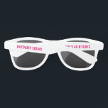 Personalised 20th 30th 40th 50th Birthday Squad Sunglasses<br><div class="desc">Personalised 20th 30th 40th 50th Birthday Squad Sunglasses</div>