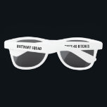 Personalised 20th 30th 40th 50th Birthday Squad Sunglasses<br><div class="desc">Personalised 20th 30th 40th 50th Birthday Squad Sunglasses</div>