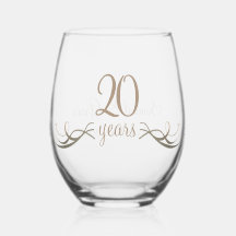 Personalised 20th Anniversary Keepsake Custom Gift