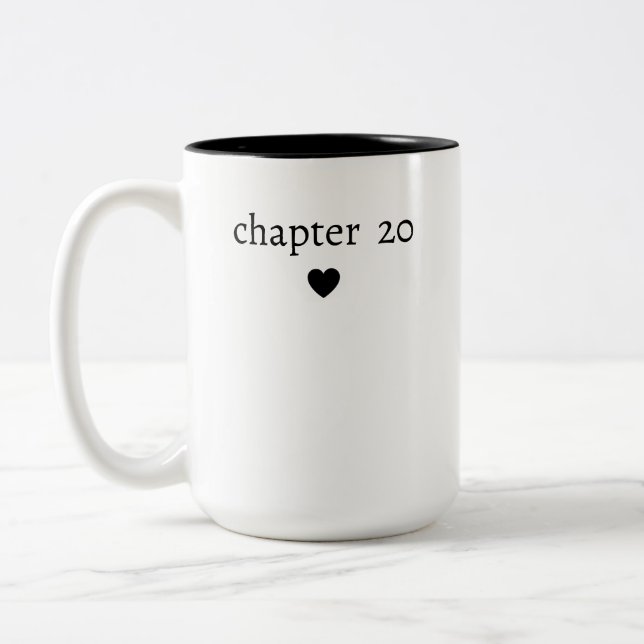 Personalised 20th Birthday Two-Tone Coffee Mug (Left)