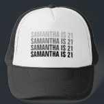 Personalised 21st 30th 40th 50th 60th 70 Birthday Trucker Hat<br><div class="desc">Personalised 21st 30th 40th 50th 60th 70 Birthday Trucker Hat</div>