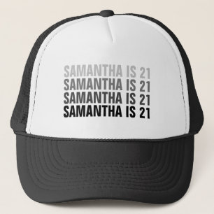 Personalised 21st 30th 40th 50th 60th 70 Birthday Trucker Hat