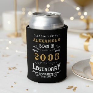 Personalised 21st Birthday 2005 Vintage Legendary Can Cooler