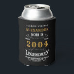 Personalised 21st Birthday Add Name Year Legendary Can Cooler<br><div class="desc">Personalised birthday add any year and name can cooler. Edit the name and year with the template provided. A wonderful custom black birthday idea. More gifts and party supplies available with the "Legendary" design in the store. More gifts and party supplies available with the "Legendary" design in the store.</div>