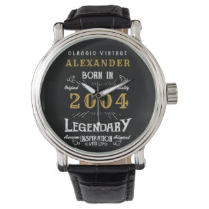 Personalised 21st Birthday Born 2004 Watch