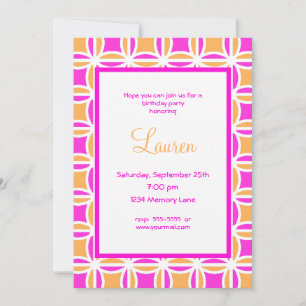 Personalised 21st Birthday Invitation