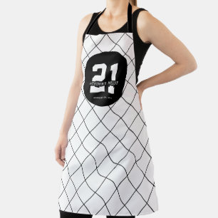 Personalised 21st Birthday Modern and Elegant Apron