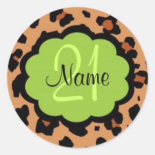 Personalised 21st Birthday Sticker