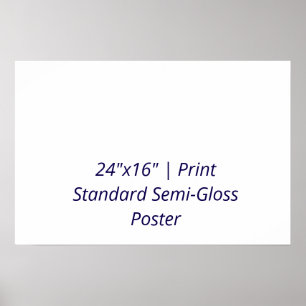 Personalised 24"x16" Standard Semi-Gloss Poster