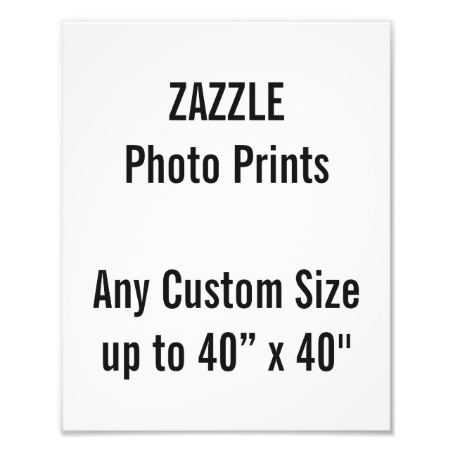 Personalised 24x30 cm Photo Print, or custom size Print (Front)