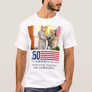 Personalised 250 America Family Reunion Patriotic  T-Shirt