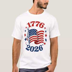 Personalised 250 Years of American Independence T-Shirt