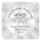 Personalised 25th Anniversary Party Favour Sticker